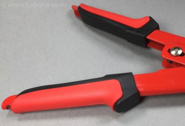 Doppelquetschhülsenzange 10 Zoll DELUXE HAND CRIMPER von P-LINE für das präzise Pressen von Quetschhülsen für Vorfächer ab 0,70 mm (perfekt für Fluorocarbonvorfächer mit unseren Mini-Double-Sleeves)